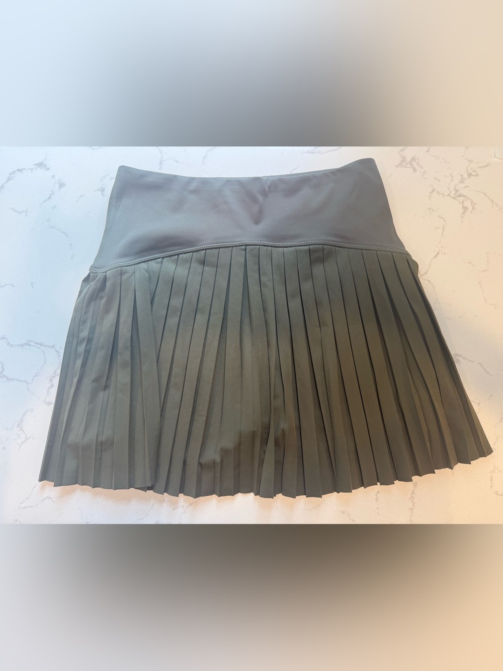 Z Supply Olive Green Pleated Mini Skirt